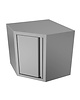 UNNINOX Hoekwandkast | RVS | Wandkasten Diepte 400 | Hoogte 660 | 700x700x660(h)mm 