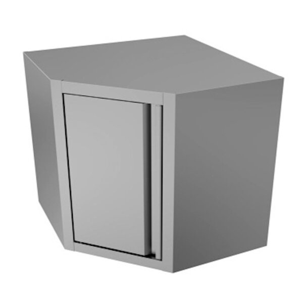 Hoekwandkast | RVS | Wandkasten Diepte 400 | Hoogte 800 | 700x700x800(h)mm