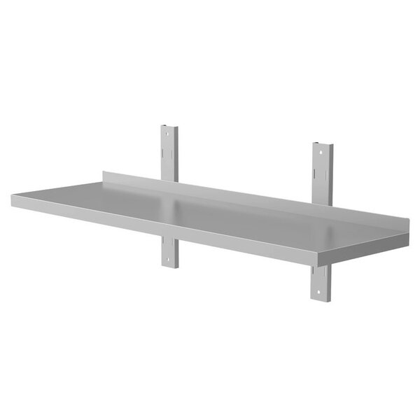 Wandschap | RVS | 1 Niveau | Verstelbare Hoogte | Diepte 400 | Hoogte 360 | Breedte 500-2000 | Incl. Bevestiging