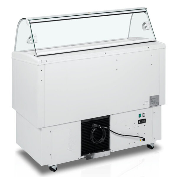 Schepijsvitrine | FIJI | 383L | 7x 5L | -14°C/-16°C | Geforceerd | Gekoelde Reserve | Wielen | 1354x630x1247(h)mm