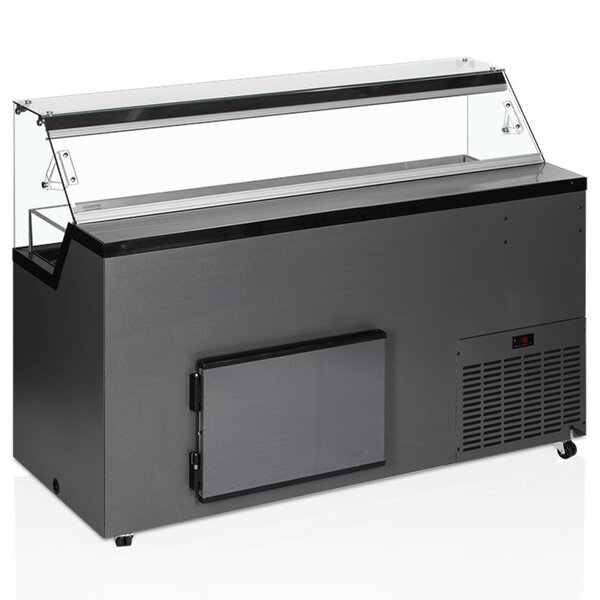 Schepijsvitrine | MIRABELLA | 276L | 6x 5L | -5°C/-20°C | Statisch | Gekoelde Reserve | Wielen | 1187x677x1190(h)mm
