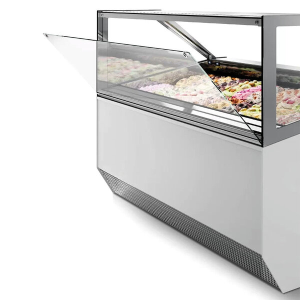 Schepijsvitrine | MILLENNIUM | 118L | 12x 5L | -14°C/-20°C | Geforceerd | Wielen | 1166x1054x1356(h)mm