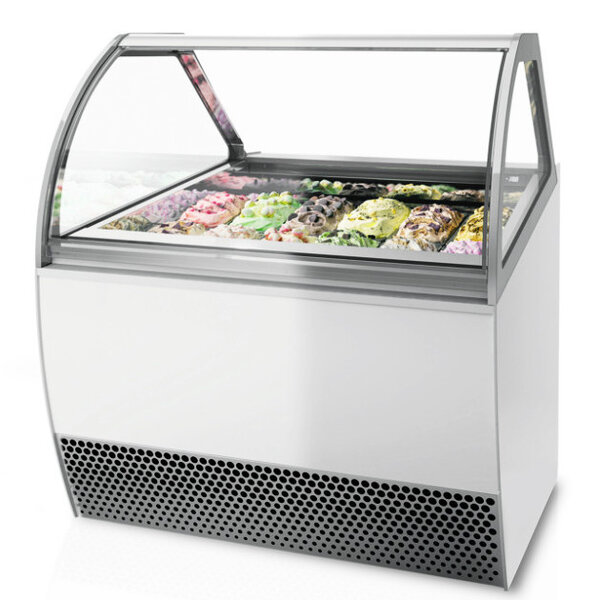 Schepijsvitrine | MILLENNIUM | 118L | 12x 5L | -14°C/-20°C | Geforceerd | Wielen | 1166x1080x1356(h)mm
