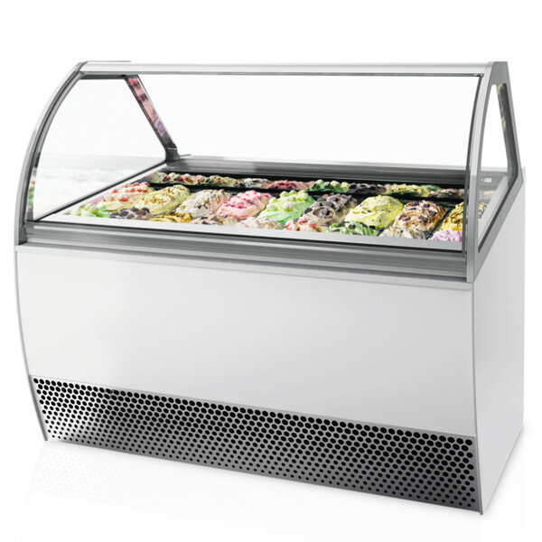 Schepijsvitrine | MILLENNIUM | 181L | 18x 5L | -14°C/-20°C | Geforceerd | Wielen | 1661x1080x1356(h)mm