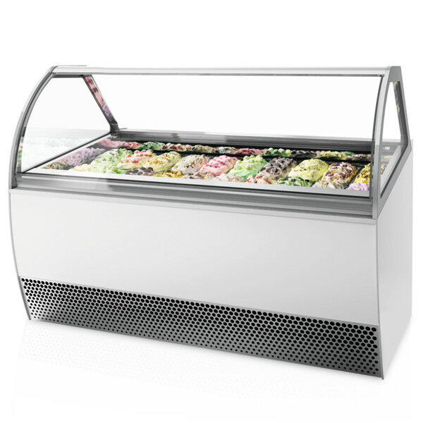 Schepijsvitrine | MILLENNIUM | 201L | 20x 5L | -14°C/-20°C | Geforceerd | Wielen | 1826x1080x1356(h)mm