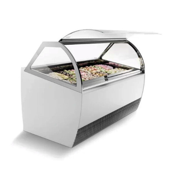 Schepijsvitrine | MILLENNIUM | 241L | 24x 5L | -14°C/-20°C | Geforceerd | Wielen | 2156x1080x1356(h)mm