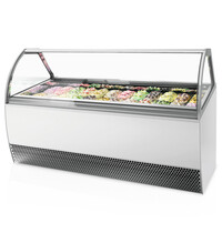 ISA Schepijsvitrine | MILLENNIUM | 241L | 24x 5L | -14°C/-20°C | Geforceerd | Wielen | 2156x1080x1356(h)mm 