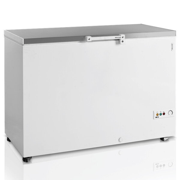 Vrieskist | FRS-SL | 385L | Wit/RVS | -14°C/-24°C | Statisch | Klapdeksel | 1284x700x945(h)mm