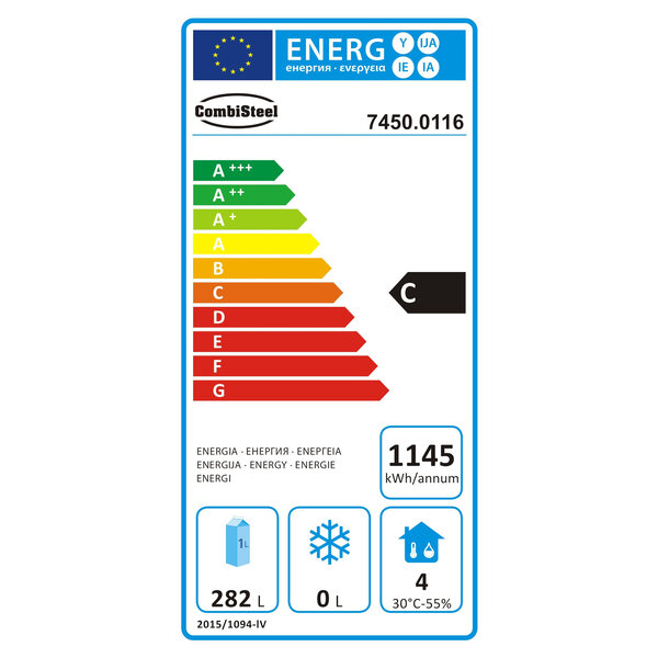 Koelwerkbank | 386L | 3 Deuren | +2°C/+8°C | Geforceerd | 1798x600x860(h)mm
