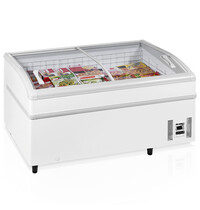 Tefcold Supermarkt Koel-/Vrieskist | SHALLOW | 590L | Wit | -18°C/-24°C & -1°C/+15°C | Statisch | Schuifdeksels | 1520x920x790(h)mm 
