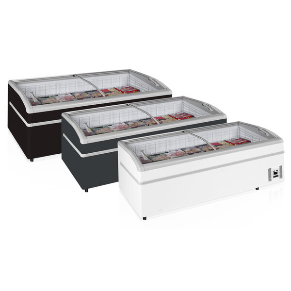 Supermarkt Koel-/Vrieskist | SHALLOW | 800L | Grijs | -18°C/-24°C & -1°C/+15°C | Statisch | Schuifdeksels | 2020x920x790(h)mm