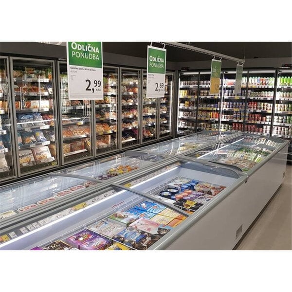 Supermarkt Koel-/Vrieskist | SHALLOW | 800L | Zwart | -18°C/-24°C & -1°C/+15°C | Statisch | Schuifdeksels | 2020x920x790(h)mm