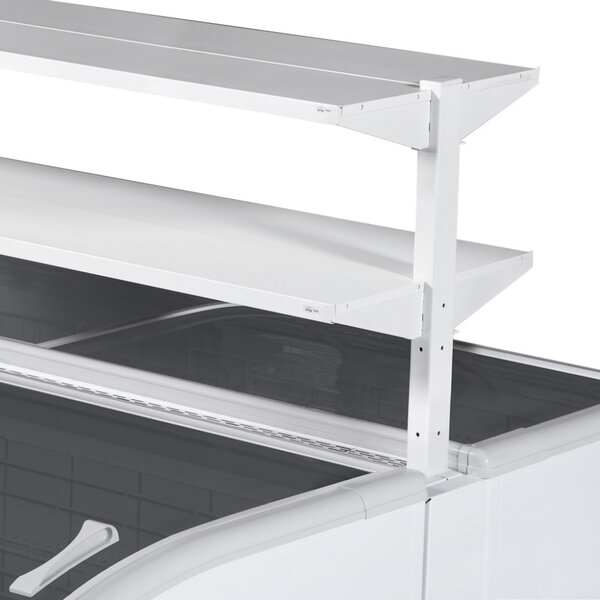 Supermarkt Koel-/Vrieskist | SHALLOW | Kop-Element | 540L | Grijs | -18°C/-24°C & -1°C/+15°C | Statisch | Schuifdeksels | 1990x920x790(h)mm