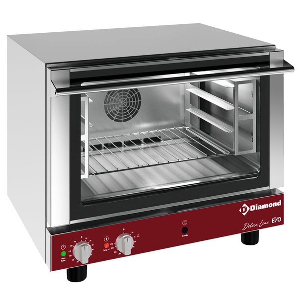 Heteluchtoven | DeliceLine | 4 Niveaus (460x340) | Elektrisch | 50°C/270°C | 3.3kW (230V) | Bevochtiging (Handmatig) | 730x700x575(h)mm