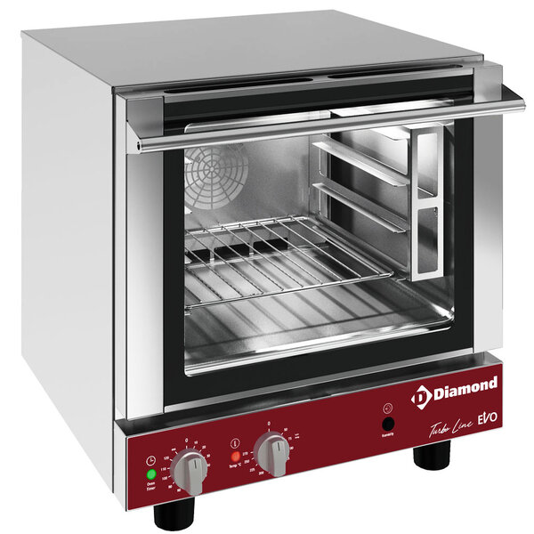 Heteluchtoven | TurboLine | 4 Niveaus (2/3 GN) | Elektrisch | 50°C/270°C | 3.3kW (230V) | Bevochtiging (Handmatig) | 590x650x575(h)mm