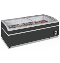 Tefcold Supermarkt Koel-/Vrieskist | SHALLOW | 870L | Grijs | -18°C/-24°C & -1°C/+15°C | Statisch | Schuifdeksels | 2220x920x790(h)mm