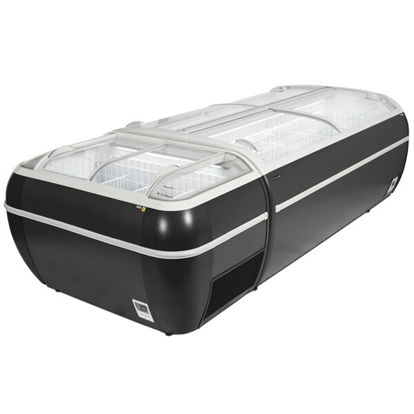 Koel-/Vrieseiland | TWIN | 1697L | Zwart | -18°C/-24°C & -1°C/+15°C | Statisch | Schuifdeksels | 2150x1465x930(h)mm