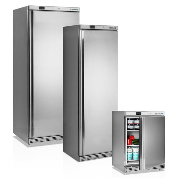 Koelkast | SERIE U | Energiezuinig | 130L | RVS | +2°C/+10°C | Statisch + Ventilator | Wielen | 600x585x855(h)mm