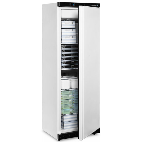 Vrieskast | SERIE U | 400L | Wit/Zwart | -10°C/-24°C | Geforceerd | Wielen | 600x585x1855(h)mm