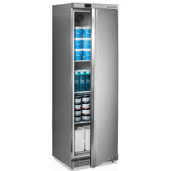 Koelkast | SERIE U | 374L | RVS | +2°C/+10°C | Statisch + Ventilator | Wielen | 600x585x1855(h)mm