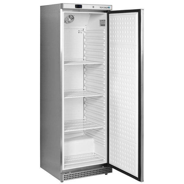 Koelkast | SERIE U | 374L | RVS | +2°C/+10°C | Statisch + Ventilator | Wielen | 600x585x1855(h)mm