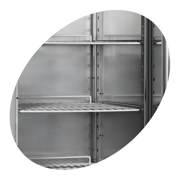 Koelkast | 466L | RVS | -2°C/+8°C | Geforceerd | Wielen (Geremd) | 680x700x2010(h)mm