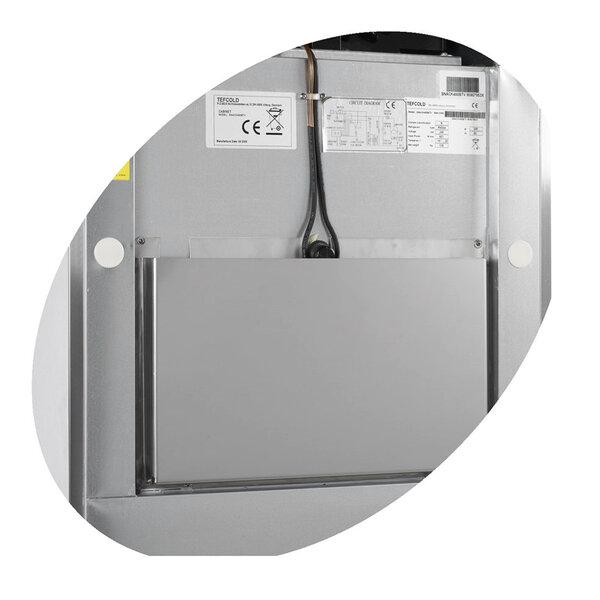 Koelkast | 466L | RVS | -2°C/+8°C | Geforceerd | Wielen (Geremd) | 680x700x2010(h)mm