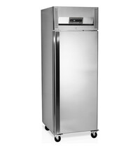 Tefcold Vrieskast | 466L | RVS | -18°C/-24°C | Geforceerd | 0.49kW | Wielen (Geremd) | 680x700x2010(h)mm 