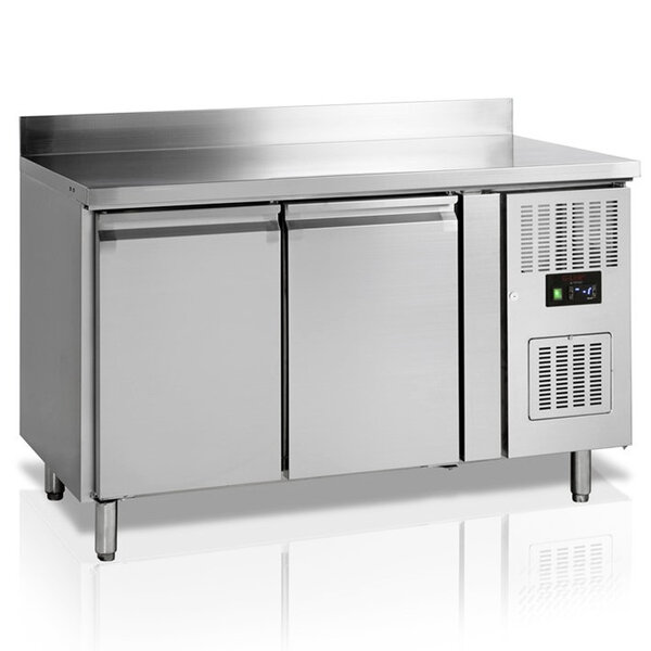Koelwerkbank | G-LINE | 282L | 2 Deuren (1/1 GN) | -2°C/+10°C | Geforceerd | Achteropstand | Werkblad Afneembaar | 1360x700x880/980(h)mm