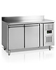 Tefcold Koelwerkbank | G-LINE | 282L | 2 Deuren (1/1 GN) | -2°C/+10°C | Geforceerd | Achteropstand | Werkblad Afneembaar | 1360x700x880/980(h)mm 