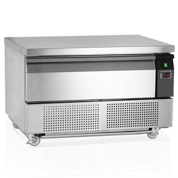 Koel-/Vrieswerkbank | Laag Model | 78L | 1 Lade (2x 1/1 GN) | -18°C/-21°C & +1°C/+4°C | Geforceerd | Wielen (Geremd) | 905x700x600(h)mm