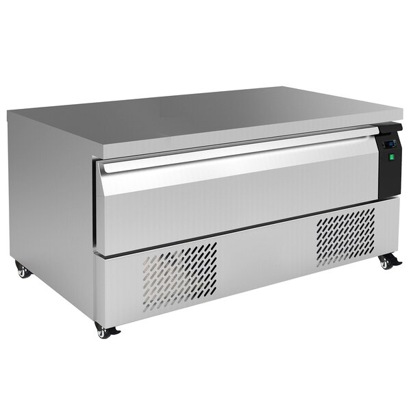 Koel-/Vrieswerkbank | Laag Model | 116L | 1 Lade (3x 1/1 GN) | -18°C/-21°C & +1°C/+4°C | Geforceerd | Wielen (Geremd) | 1230x700x600(h)mm