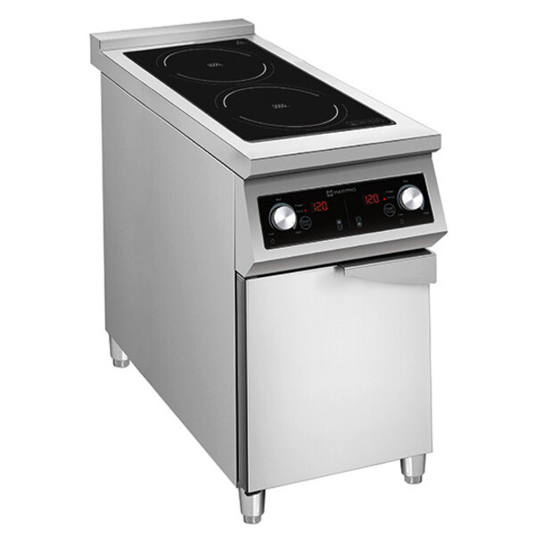 Inductiefornuis | 900 LINE | 2 Kookpunten | 60°C/240°C | 10kW (400V) | Gesloten Onderkast | 400x900x860(h)mm