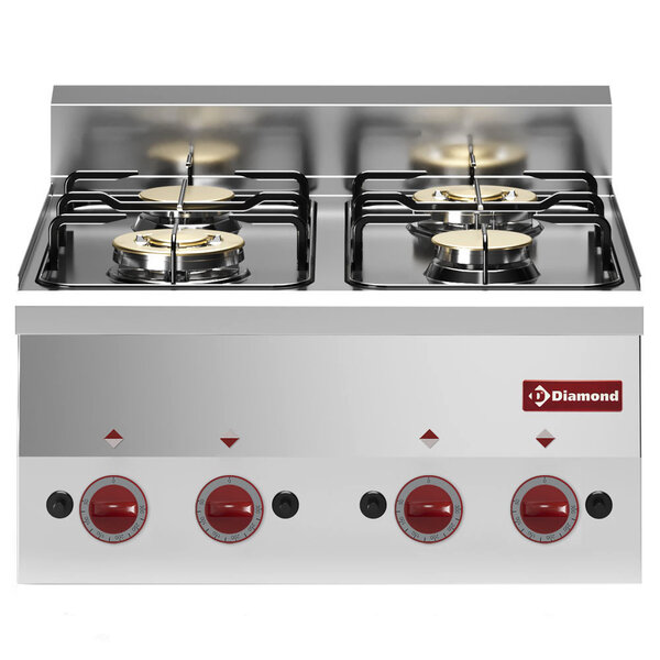 Fornuis | PRO 600 | Tafelmodel | Gas | 4 Branders | 13.8kW | 600x600x280/400(h)mm