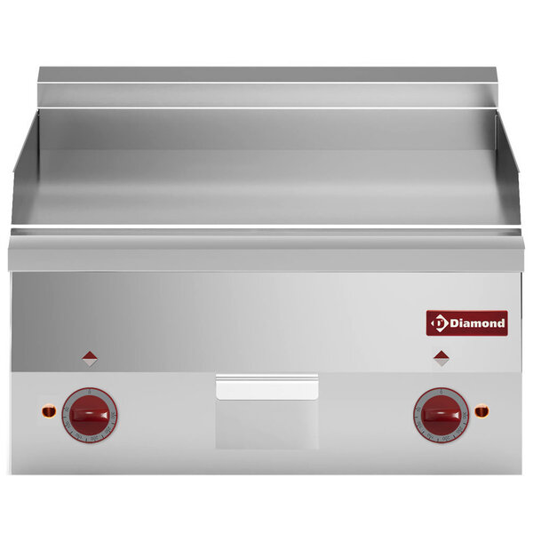 Bak-/Grillplaat | PRO 600 | Elektrisch | Glad Oppervlak 595x470 (RVS) | 120°C/320°C | 6kW (400V) | 600x600x280/400(h)mm