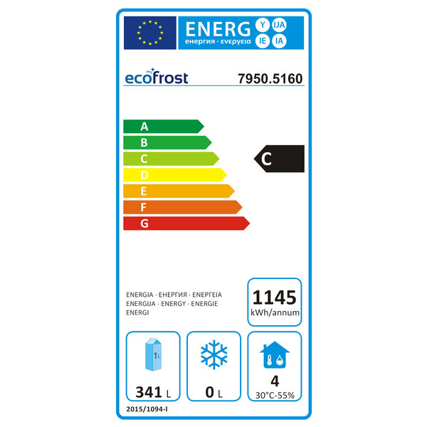 Koelwerkbank | 417L | 2 Deuren + 2 Laden (1/1 GN) | +2°C/+8°C | Geforceerd | 0.23kW | 1795x700x850(h)mm