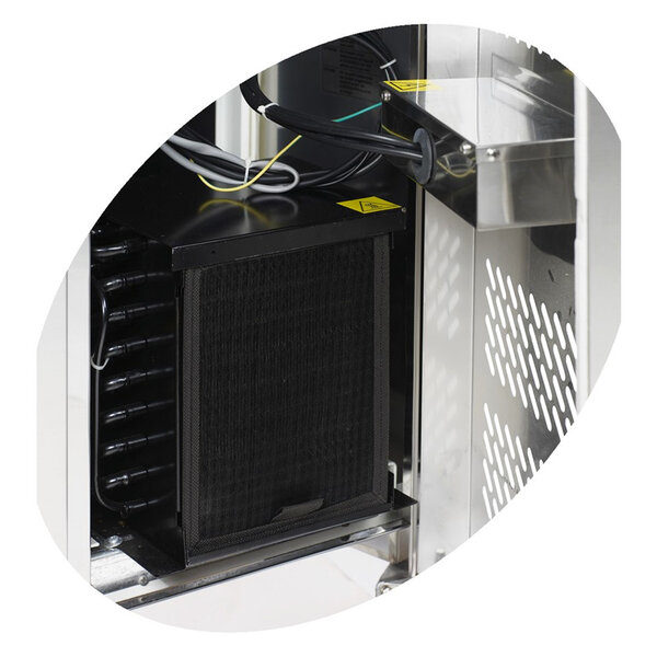 Koelwerkbank | 282L | 2 Glasdeuren (1/1 GN) | +2°C/+10°C | Geforceerd | Werkblad Afneembaar | 1360x700x880(h)mm