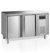 Tefcold Koelwerkbank | 282L | 2 Deuren (1/1 GN) | -2°C/+10°C | Geforceerd | Werkblad Afneembaar | 1360x700x880(h)mm 
