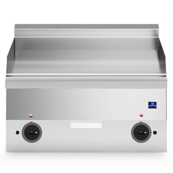 Bak-/Grillplaat | 600 LINE | Elektrisch | Glad Oppervlak 595x470 (RVS) | 120°C/320°C | 6kW (400V) | 600x600x300(h)mm