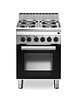 Mastro Fornuis + Heteluchtoven | 600 LINE | Elektrisch | 4 Kookpunten + 2/3 GN (Oven) | 11kW (400V) | 600x600x850(h)mm 