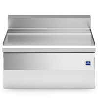Mastro Neutraal Werkelement | 600 LINE | RVS | Lade | Achteropstand | 600x600x300(h)mm