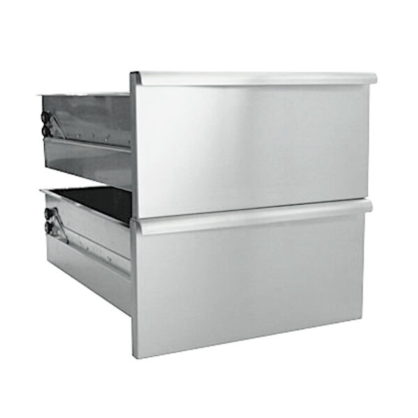 Ladenset | ALPHA 650 Onderstellen | RVS | 2 Laden | 400mm