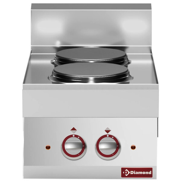 Fornuis | ALPHA 650 | Tafelmodel | Elektrisch | 2 Kookpunten | 5.2kW (400V) | 400x650x280/380(h)mm