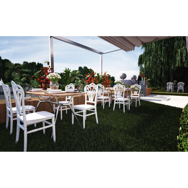 Wedding Chair | FLORA | Kunststof | Div. Kleuren | Stapelbaar | Min. 50 Stuks | 380x420x930(h)mm