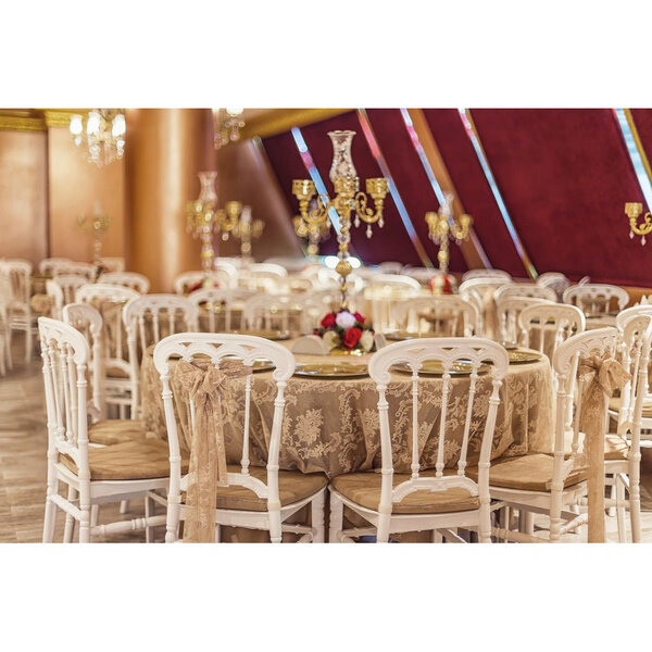 Wedding Chair | ROMA | Kunststof | Div. Kleuren | Stapelbaar | Min. 50 Stuks | 380x420x930(h)mm