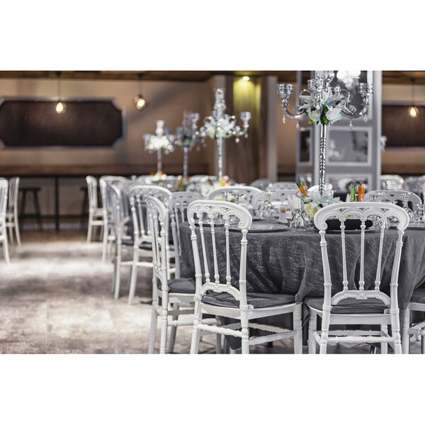 Wedding Chair | ROMA | Kunststof | Div. Kleuren | Stapelbaar | Min. 50 Stuks | 380x420x930(h)mm