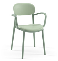 Luxus Stoel | ALI+ | Kunststof | Div. Kleuren | Armleuning | Stapelbaar | Min. 50 Stuks | 365/480x525x800(h)mm 