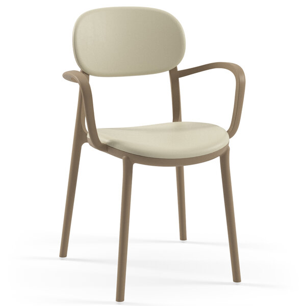 Stoel | DUO+ | Kunststof | Div. Kleuren | Armleuning | Stapelbaar | Min. 50 Stuks | 365/480x525x800(h)mm
