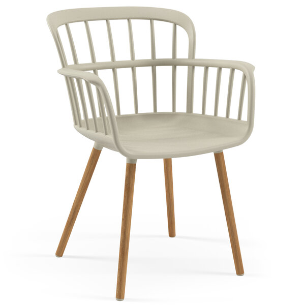 Stoel | EVA | Kunststof/Hout | Div. Kleuren | Armleuning | Stapelbaar | Min. 50 Stuks | 380/420x395x815(h)mm