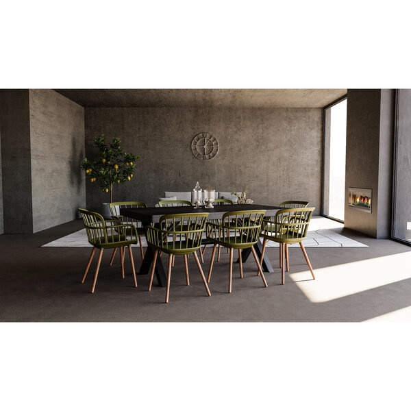 Stoel | EVA | Kunststof/Hout | Div. Kleuren | Armleuning | Stapelbaar | Min. 50 Stuks | 380/420x395x815(h)mm